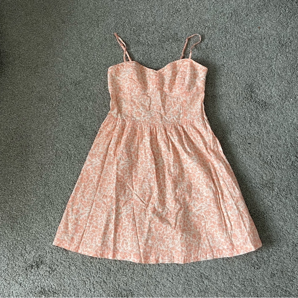 Sweetheart Neckline Bustier Floral Flare Mini Dress - Picture 7 of 10